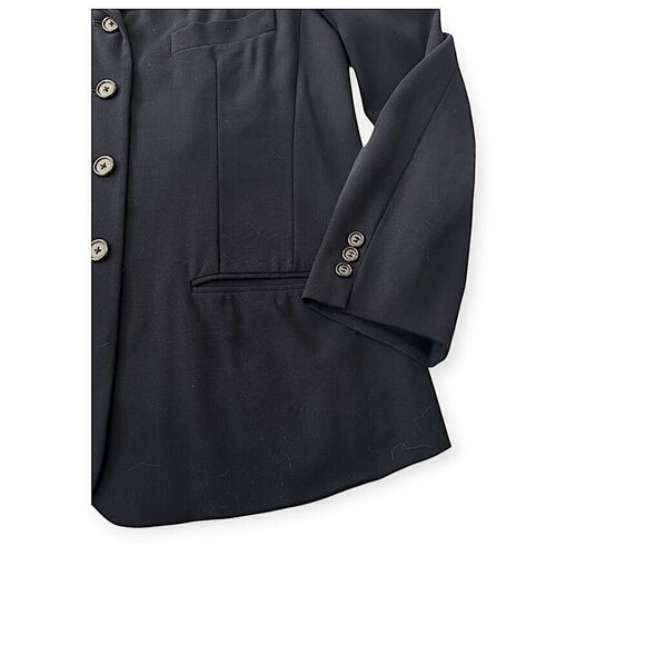 Vintage DKNY Navy Blue  Wool Blazer Jacket , size 8 - Picture 8 of 12